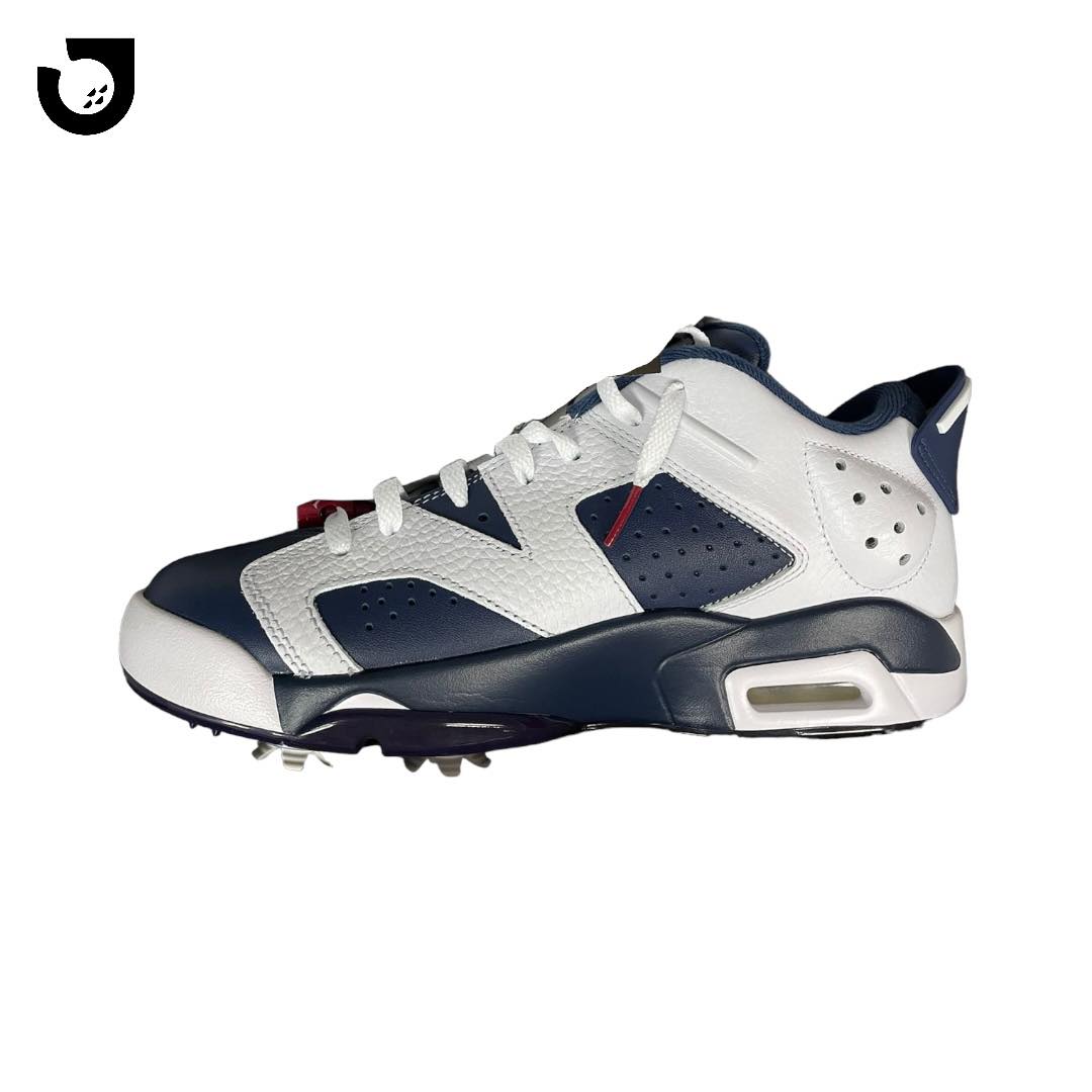 Gambar Nike Jordan Retro 6 G (Warna White / Midinight Navy) Shoes di Depok dari Jakarta Golf Shop