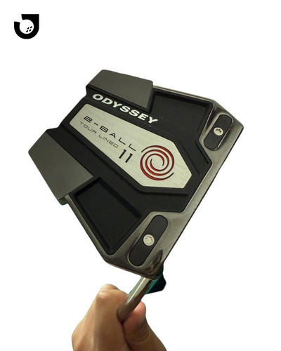 Gambar Odyssey Eleven Two Ball Tour Lined Stroke Lab Putter 34